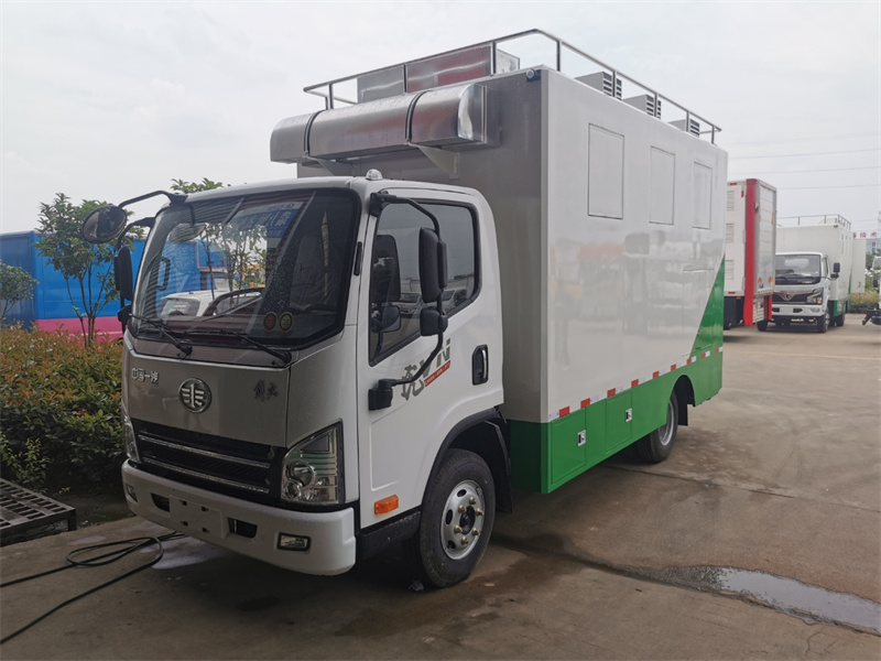 國六藍(lán)牌解放虎V可移動(dòng)餐車