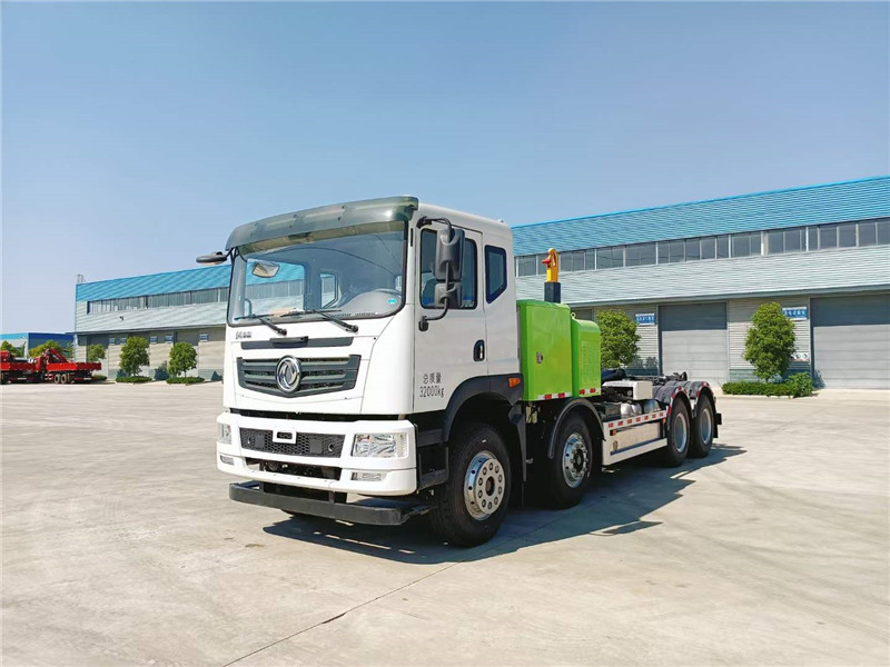 東風華神前四后八純電動勾臂車